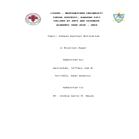 Position Paper (Ethics)