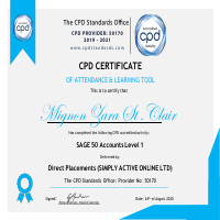 CPD Accounting Certificate 1