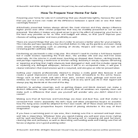 How To Prepare Your Home For Sale