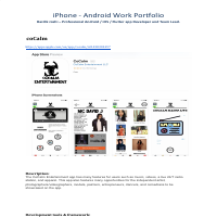 All-in-one work portfolio