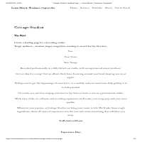Cottage Studios Landing Page