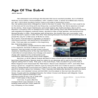 This is an article I wrote about Sub-4 meter SUVS