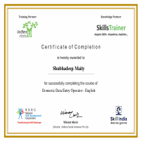 Certifed Data Entry Operator and Virtual Assistant.