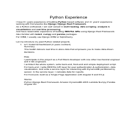 Python Experience