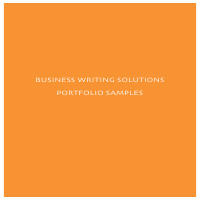 Writing samples by type