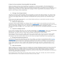 Tips for Traveling with Children