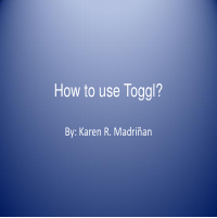 How to use Toggl?