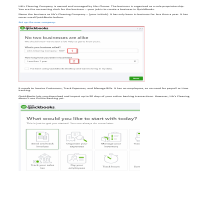 Set-up Company and Record Transactions in Quickbooks