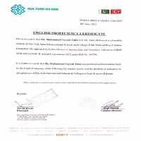 Proficiency Certificate