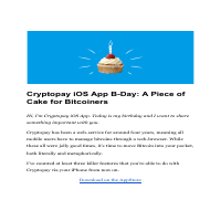 Cryptopay iOS app introduction blog