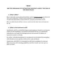 Bliss - dermal fillers 