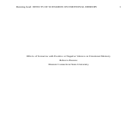 Psychological Research Article