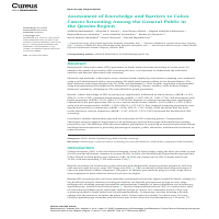 PUBLIC HEALTH - COLON CANCER