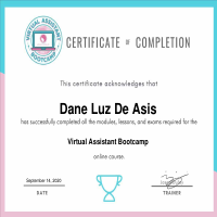 Certificate of Completion
