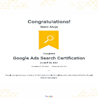 Google Ads Search Certified Campaign Manager