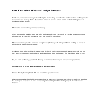 Our Exclusive WordPress Design Process