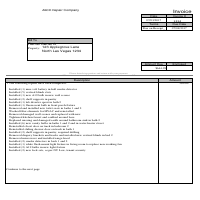 Repair Invoice 