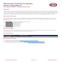 Document Sample - Simple Procedure