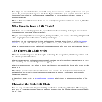 Power Lift Chair