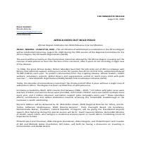 sample of press release