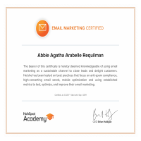 Email marketing certification