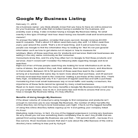 Google My Business