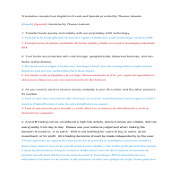 English to French and Spanish (Trading)