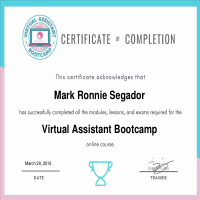VA Bootcamp Certificate
