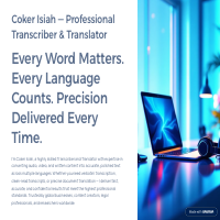 Portfolio of transcriber and translator 