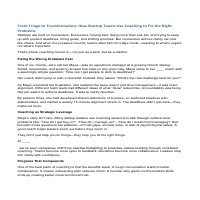 Coaching Blog