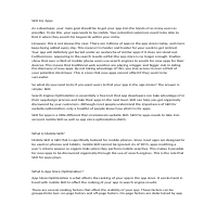 Sample Article- SEO for Apps