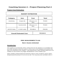 Project Management Document 4