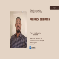 Fredrick benjamin  Sales  Automation Portfolio