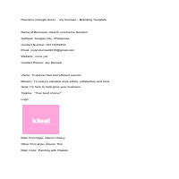 Branding template - this is my own logo and brand