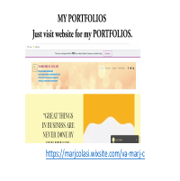 My portfolios the web and links.