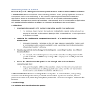 Research proposal outline