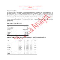 Urology data analysis report 