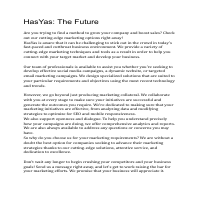 A promotional marketing blog written for a company