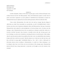 ESSAY ON PLATO"S REPUBLIC