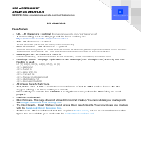 SEO Quake Analysis