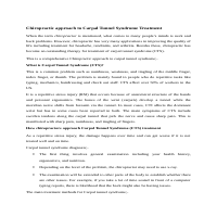 Health Article Chiropractic