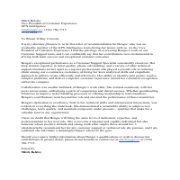 Letter of recommendation 