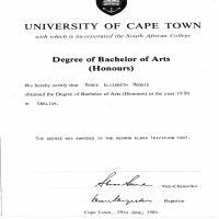 My English Honours degree