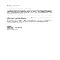 Recommendation from Previous Client