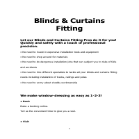 Blinds and Curtains Fitting