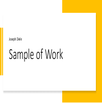 Joseph DIele Work Sample