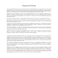 Engagement Marketing