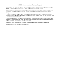 HPGR Comminution Report
