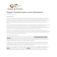 Strategy; Operations; Culture