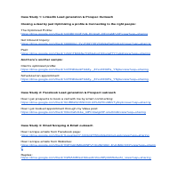 Case studies of my Lead generation process